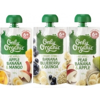Only Organic 天然有机水果泥宝宝辅食果泥 不含BPA 120g 7种口味随机