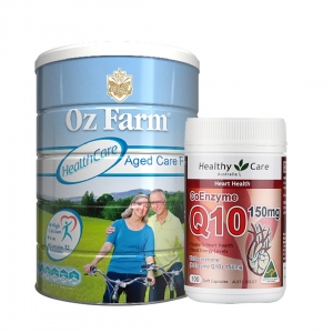 【包邮】澳洲 OZ Farm 专业老年配方奶粉 900g + Healthycare HC 辅酶Q10 150mg 100粒
