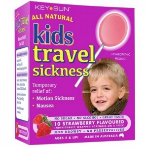 KeySun 缓解儿童晕车晕船棒棒糖 草莓味 10支 Kids Travel sickness Lollipops