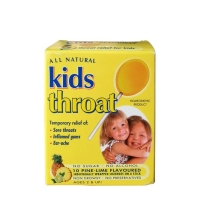 KeySun 缓解儿童喉咙痛棒棒糖 菠萝味 10支 Kids throat Lollipops