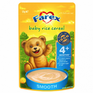 FAREX 婴儿高铁米粉4个月以上原味米糊 125克